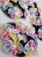 کش مو توری شکوفه رنگی - Image 3